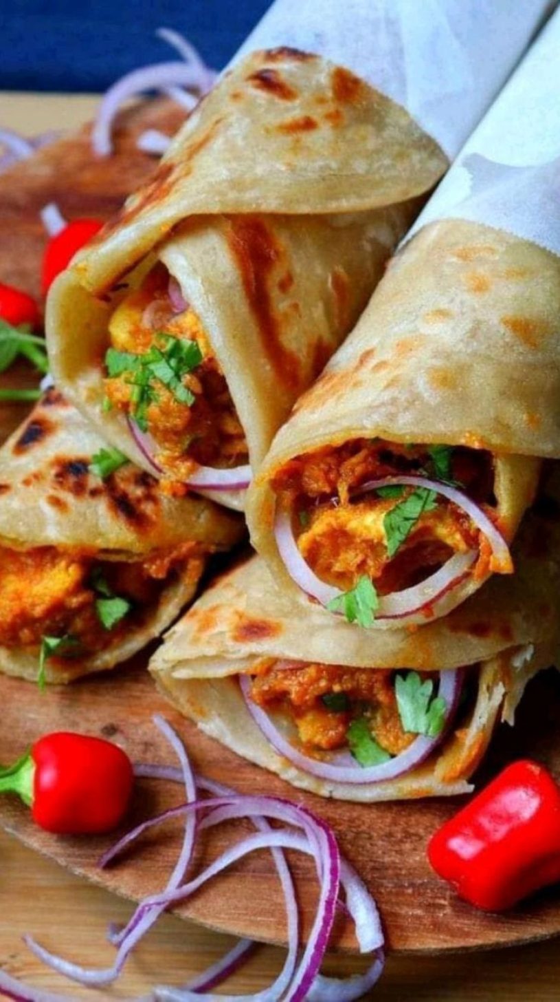 paneer kathi roll